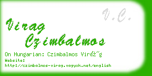 virag czimbalmos business card